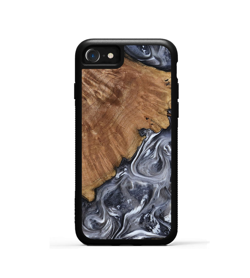 iPhone SE Wood Phone Case - Kristy (Black & White, 793877)