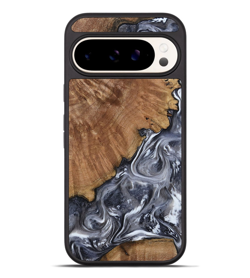 Pixel 9 Pro XL Wood Phone Case - Kristy (Black & White, 793877)