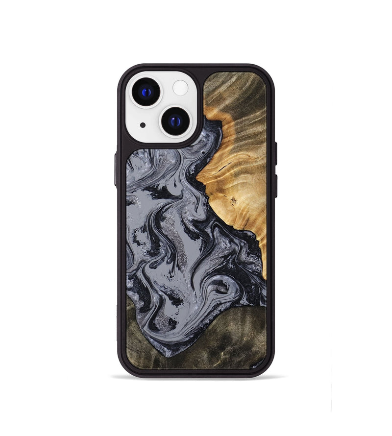 iPhone 13 mini Wood Phone Case - Matteo (Black & White, 793879)