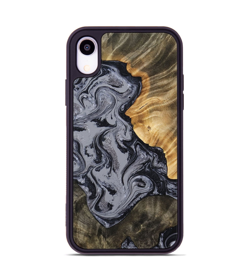 iPhone Xr Wood Phone Case - Matteo (Black & White, 793879)