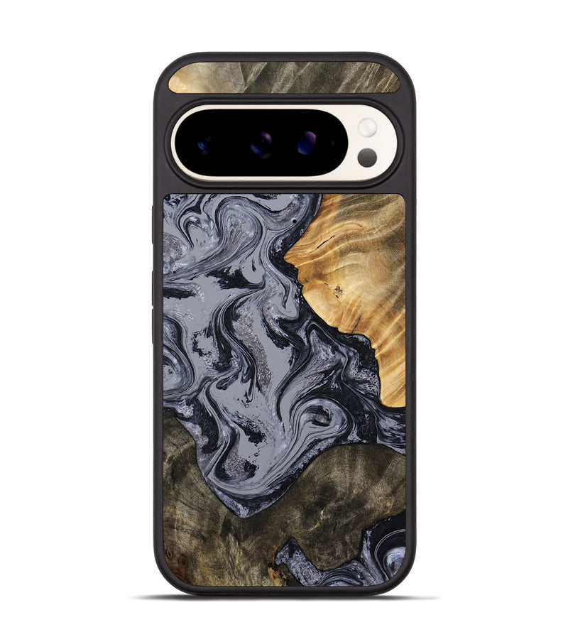 Pixel 9 Pro Wood Phone Case - Matteo (Black & White, 793879)