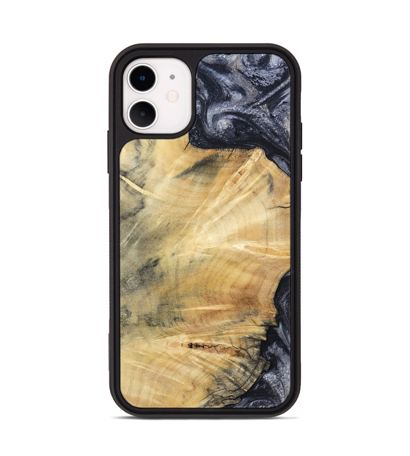 iPhone 11 Wood Phone Case - Giovani (Black & White, 793881)