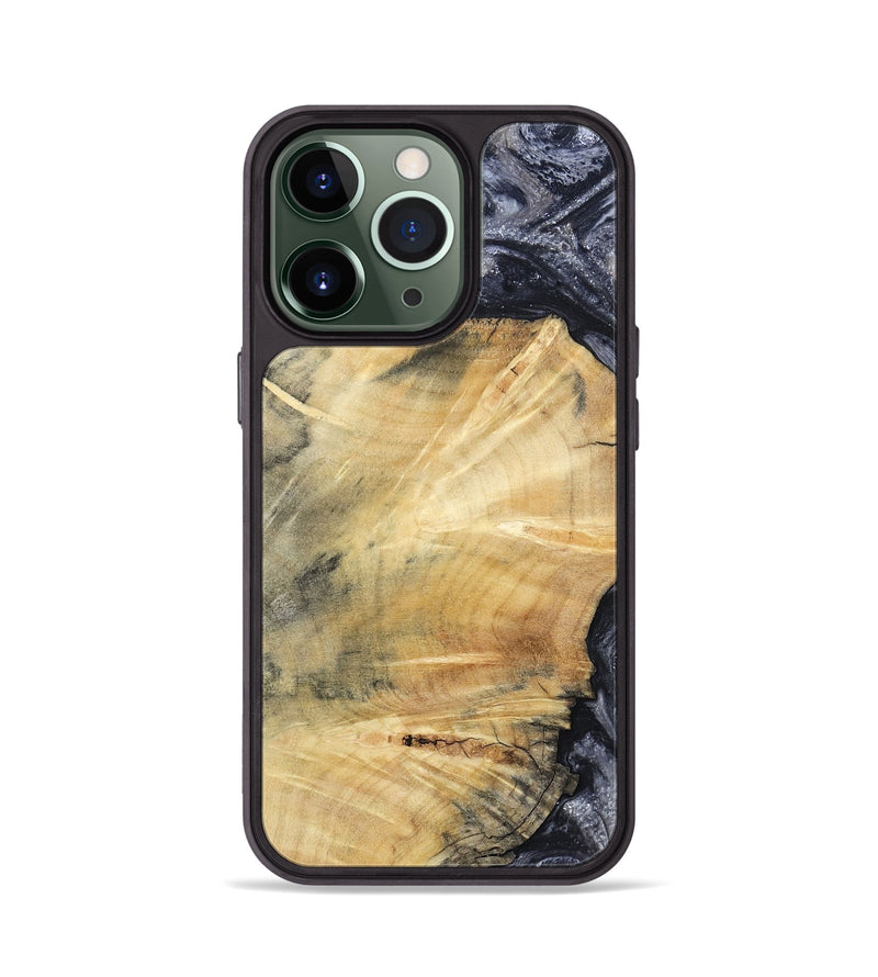 iPhone 13 Pro Wood Phone Case - Giovani (Black & White, 793881)