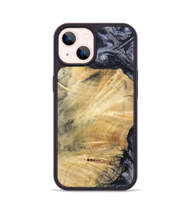 iPhone 14 Wood Phone Case - Giovani (Black & White, 793881)