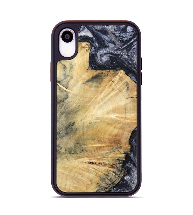 iPhone Xr Wood Phone Case - Giovani (Black & White, 793881)