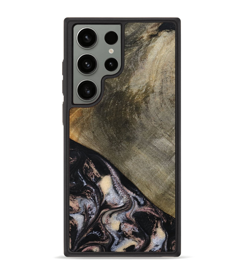 Galaxy S23 Ultra Wood Phone Case - Dominik (Black & White, 793884)