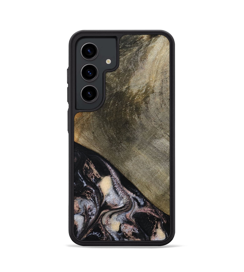 Galaxy S24 Wood Phone Case - Dominik (Black & White, 793884)