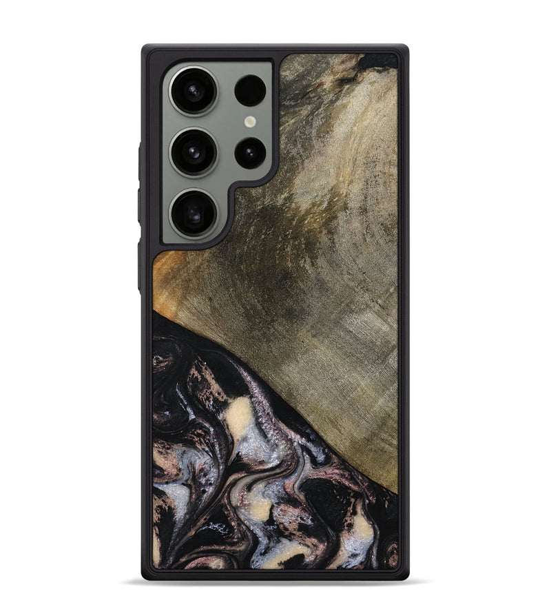 Galaxy S24 Ultra Wood Phone Case - Dominik (Black & White, 793884)