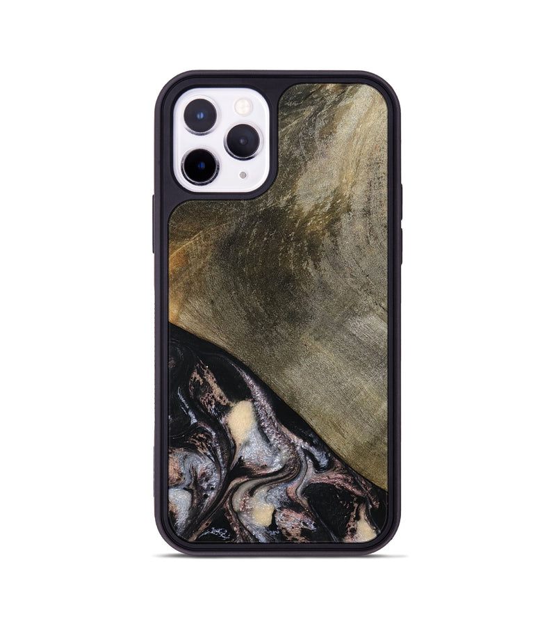 iPhone 11 Pro Wood Phone Case - Dominik (Black & White, 793884)