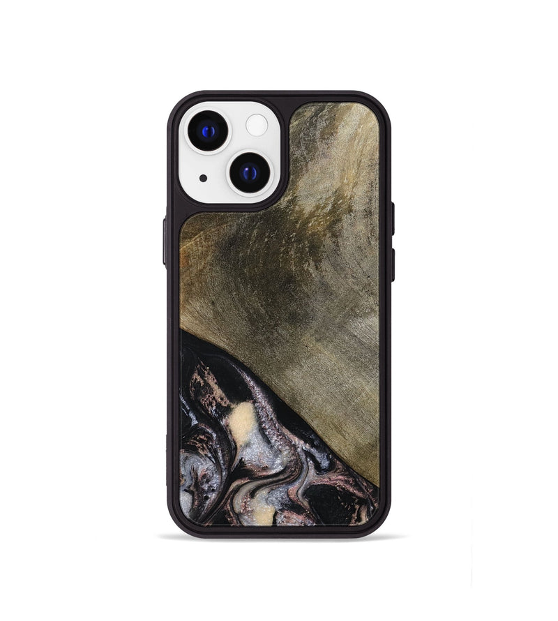 iPhone 13 mini Wood Phone Case - Dominik (Black & White, 793884)