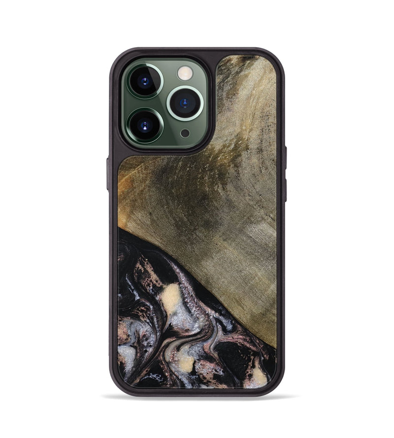 iPhone 13 Pro Wood Phone Case - Dominik (Black & White, 793884)