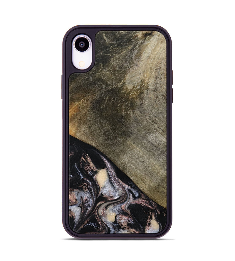 iPhone Xr Wood Phone Case - Dominik (Black & White, 793884)