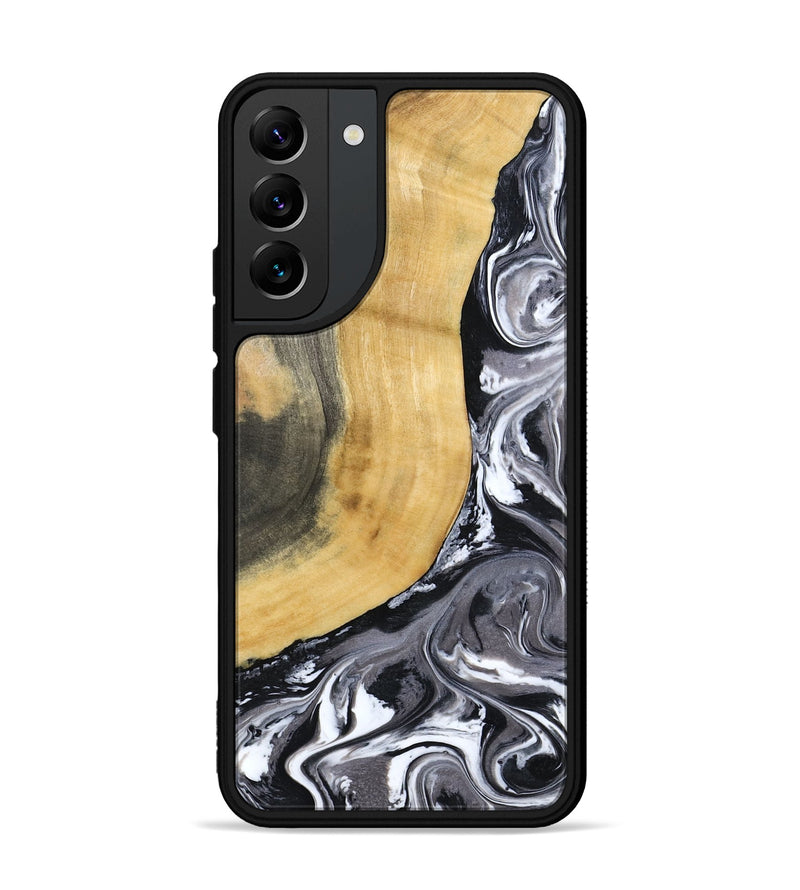 Galaxy S22 Plus Wood Phone Case - Arther (Black & White, 793908)