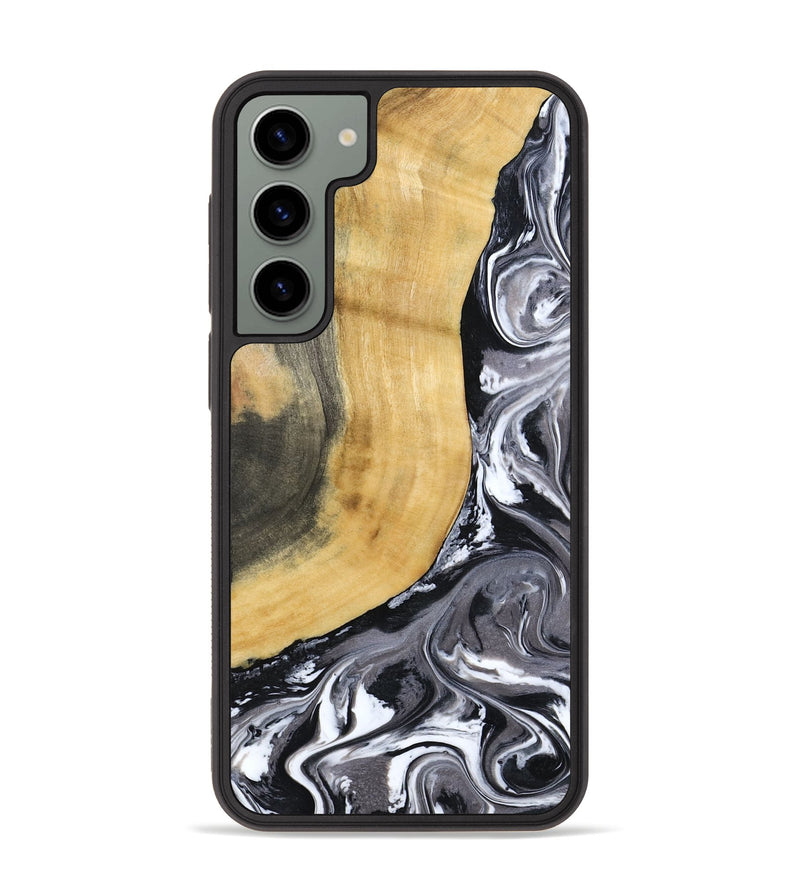Galaxy S23 Plus Wood Phone Case - Arther (Black & White, 793908)