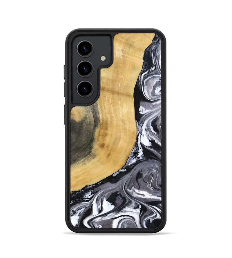 Galaxy S24 Wood Phone Case - Arther (Black & White, 793908)