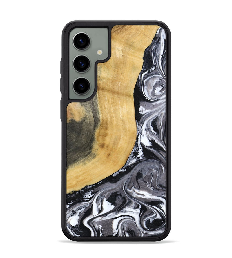 Galaxy S24 Plus Wood Phone Case - Arther (Black & White, 793908)