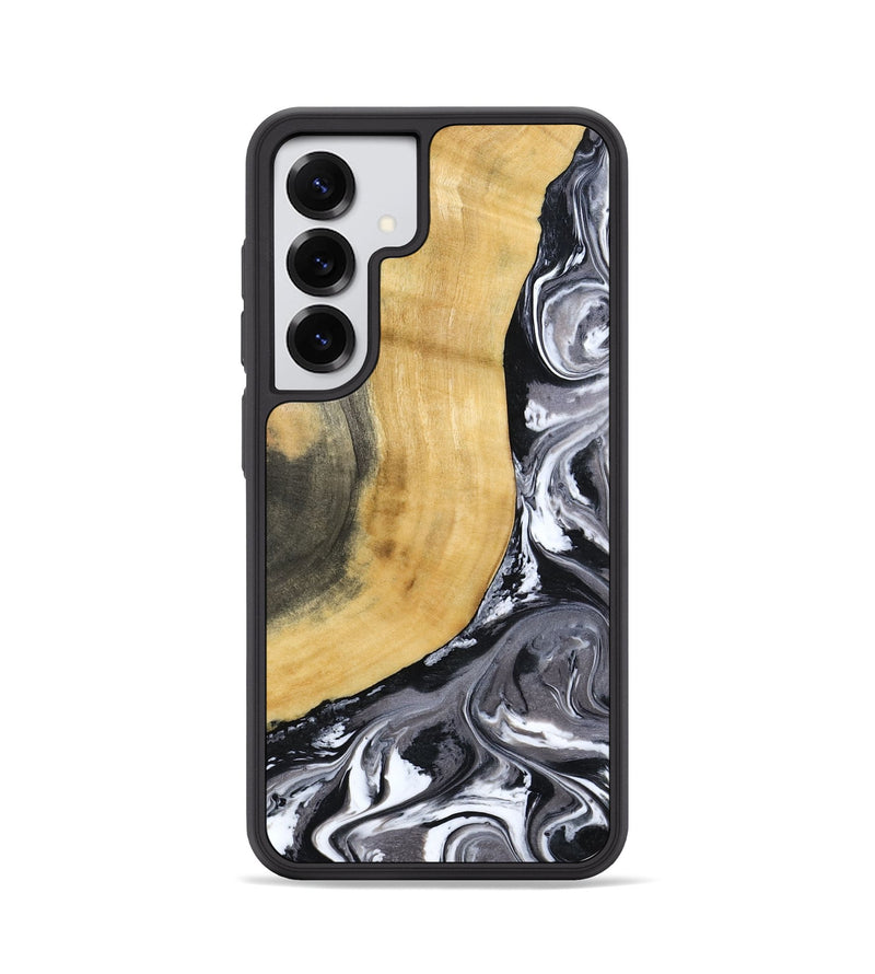 Galaxy S25 Wood Phone Case - Arther (Black & White, 793908)