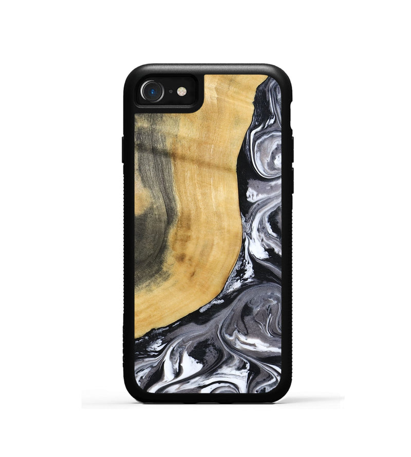 iPhone SE Wood Phone Case - Arther (Black & White, 793908)