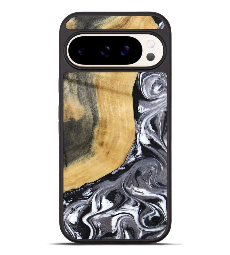 Pixel 9 Pro XL Wood Phone Case - Arther (Black & White, 793908)