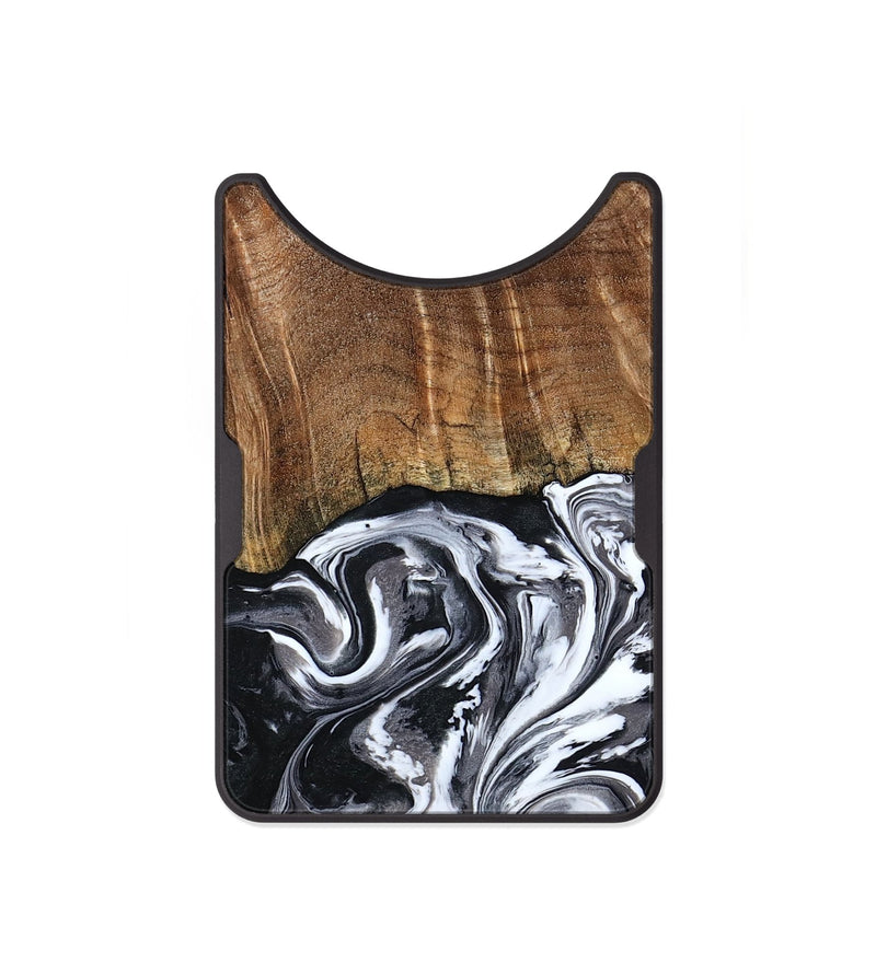 Alloy Wood Wallet - Ona (Black & White, 793911)