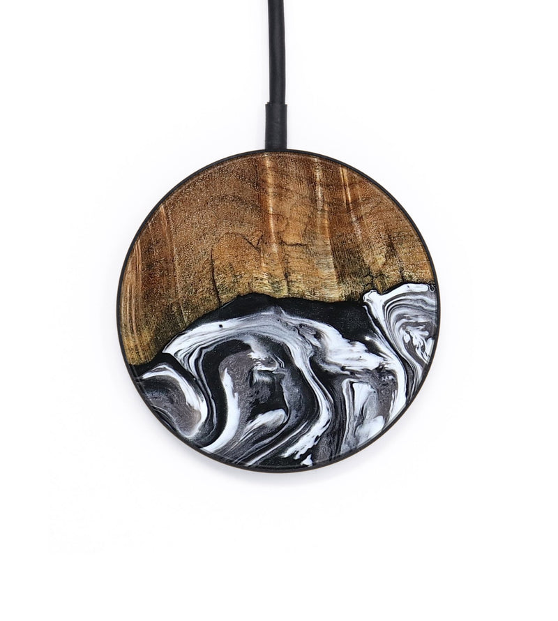 Circle Wood Wireless Charger - Ona (Black & White, 793911)