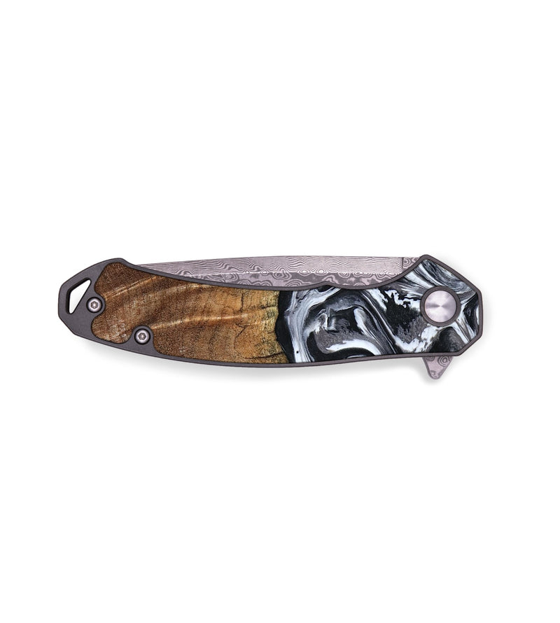EDC Wood Pocket Knife - Ona (Black & White, 793911)