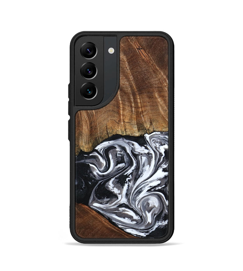 Galaxy S22 Wood Phone Case - Ona (Black & White, 793911)