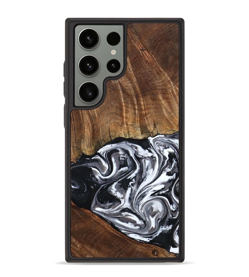 Galaxy S23 Ultra Wood Phone Case - Ona (Black & White, 793911)
