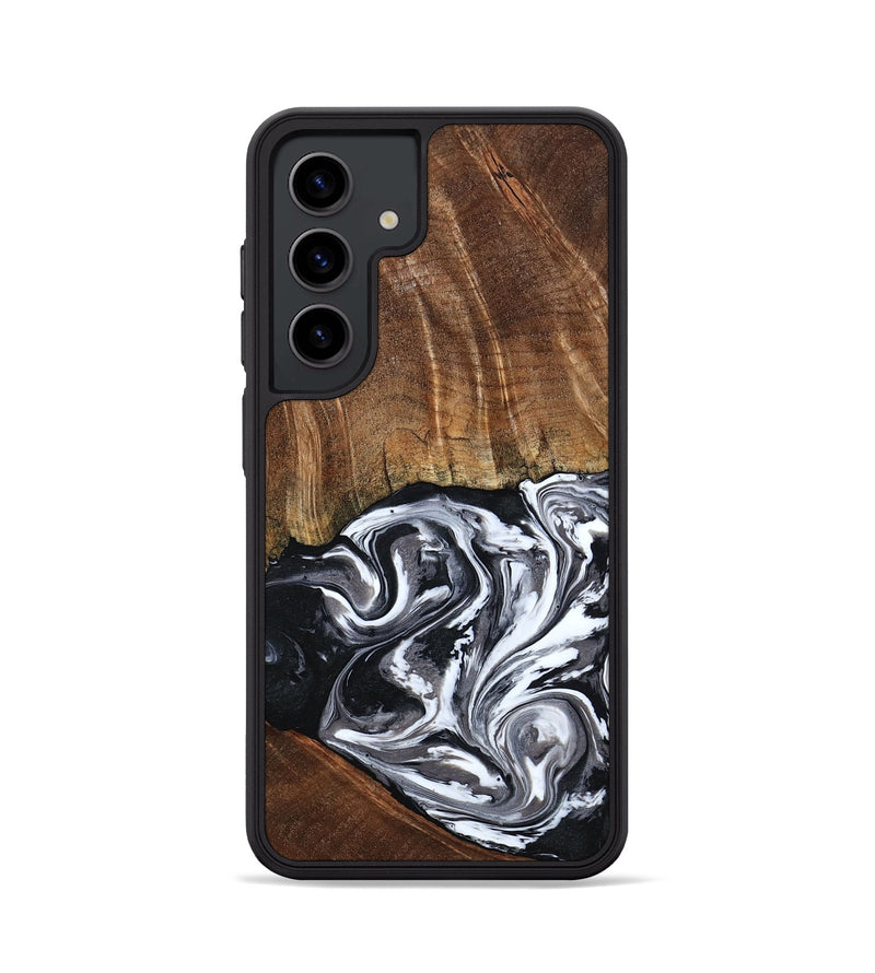 Galaxy S24 Wood Phone Case - Ona (Black & White, 793911)