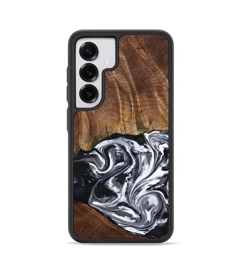 Galaxy S25 Wood Phone Case - Ona (Black & White, 793911)