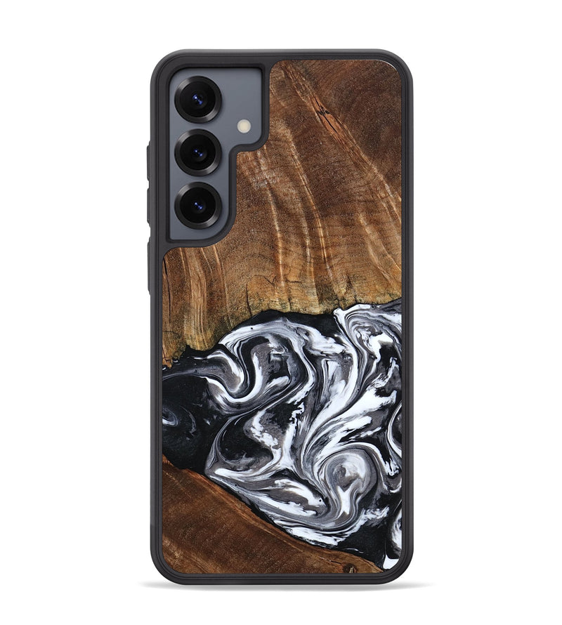 Galaxy S25 Plus Wood Phone Case - Ona (Black & White, 793911)