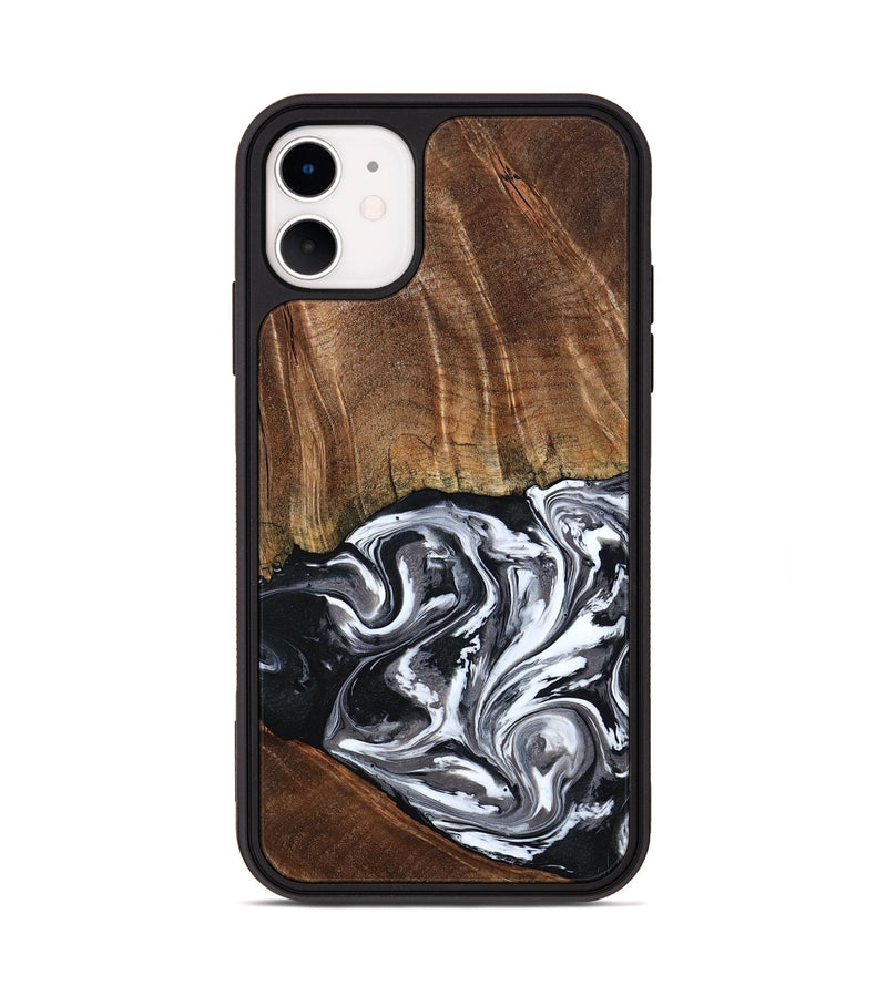 iPhone 11 Wood Phone Case - Ona (Black & White, 793911)