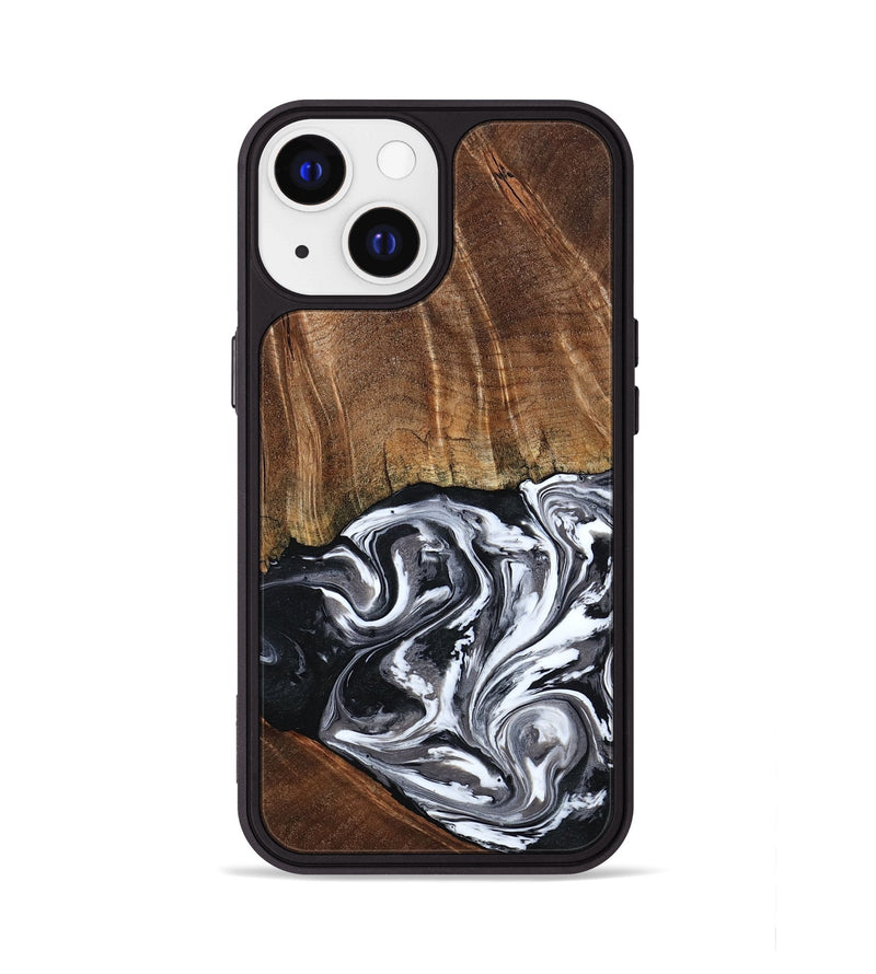 iPhone 13 Wood Phone Case - Ona (Black & White, 793911)