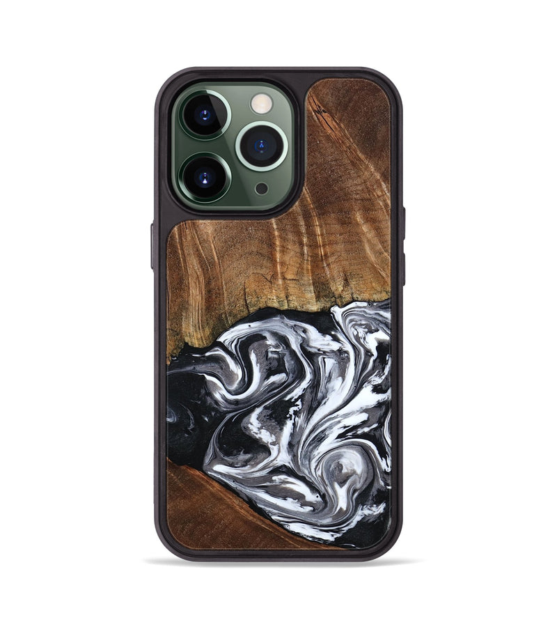 iPhone 13 Pro Wood Phone Case - Ona (Black & White, 793911)