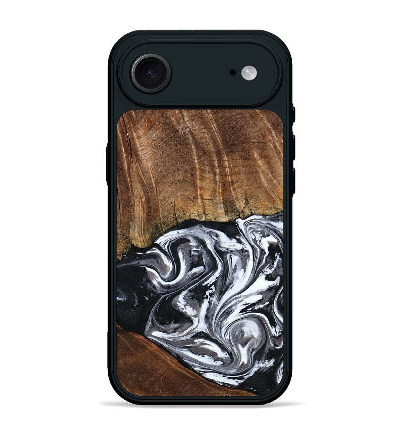iPhone 17 Air Wood Phone Case - Ona (Black & White, 793911)