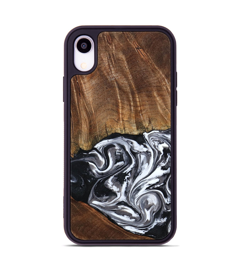iPhone Xr Wood Phone Case - Ona (Black & White, 793911)