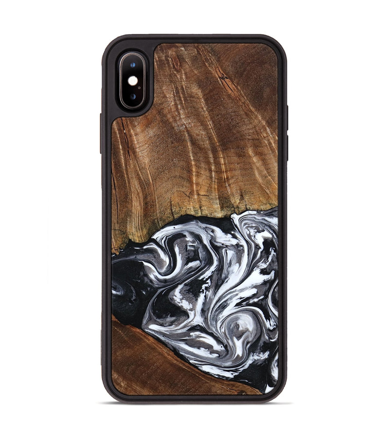 iPhone Xs Max Wood Phone Case - Ona (Black & White, 793911)