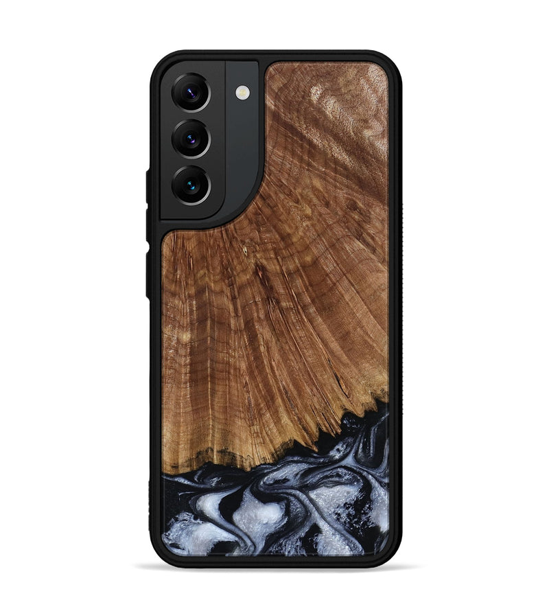 Galaxy S22 Plus Wood Phone Case - Laurie (Black & White, 793912)