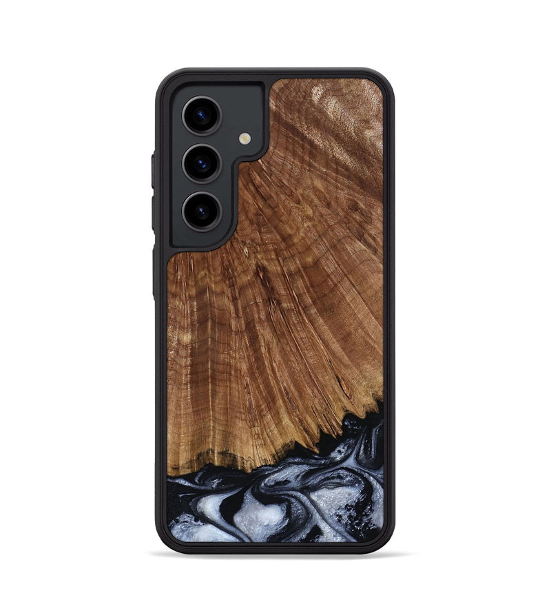 Galaxy S24 Wood Phone Case - Laurie (Black & White, 793912)
