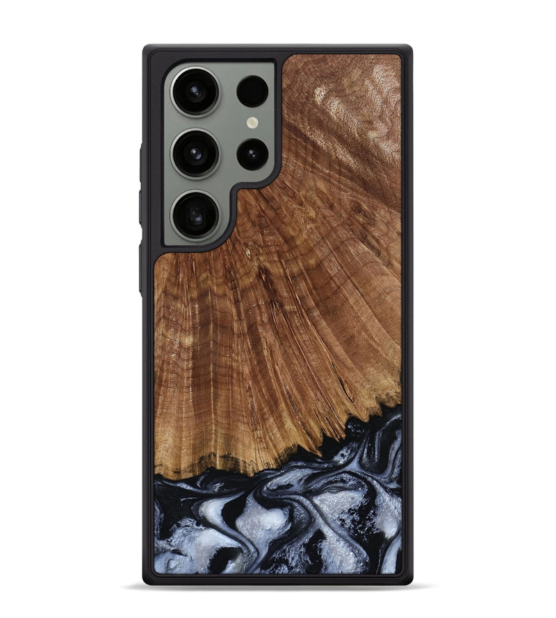 Galaxy S24 Ultra Wood Phone Case - Laurie (Black & White, 793912)