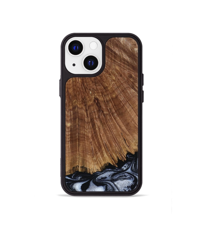 iPhone 13 mini Wood Phone Case - Laurie (Black & White, 793912)