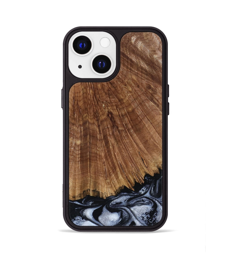 iPhone 13 Wood Phone Case - Laurie (Black & White, 793912)