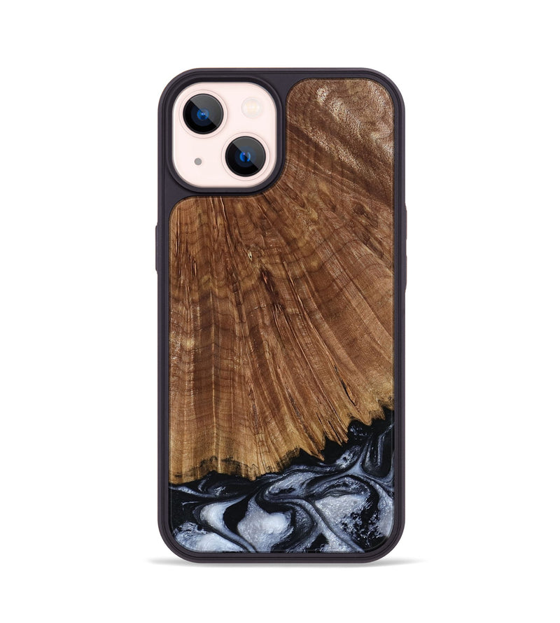 iPhone 14 Wood Phone Case - Laurie (Black & White, 793912)