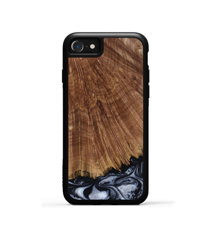 iPhone SE Wood Phone Case - Laurie (Black & White, 793912)