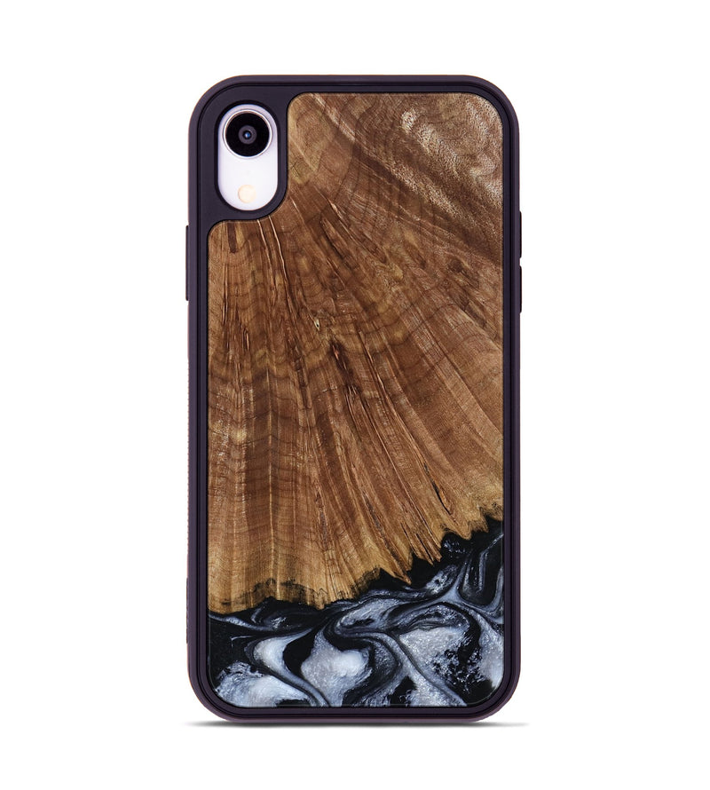 iPhone Xr Wood Phone Case - Laurie (Black & White, 793912)