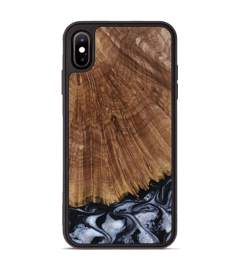 iPhone Xs Max Wood Phone Case - Laurie (Black & White, 793912)