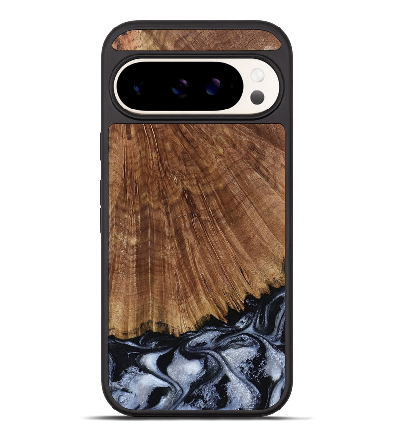 Pixel 10 Pro XL Wood Phone Case - Laurie (Black & White, 793912)