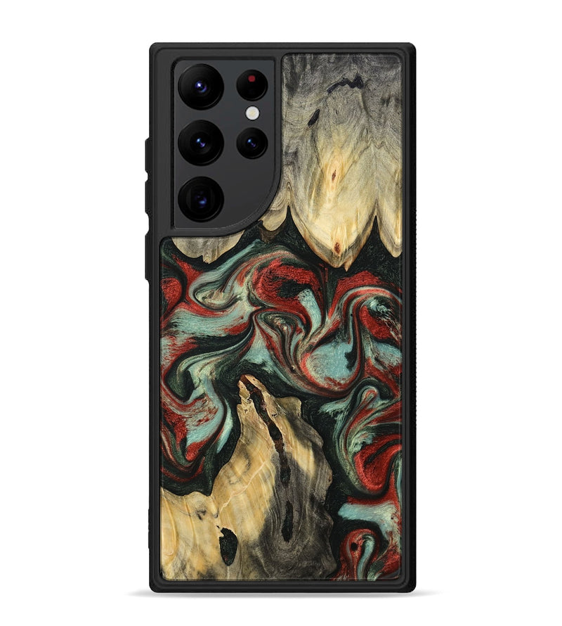 Galaxy S22 Ultra Wood Phone Case - Elsa (Green, 793987)