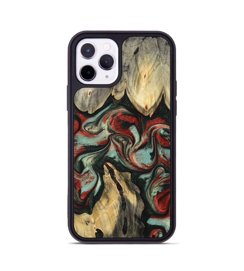 iPhone 11 Pro Wood Phone Case - Elsa (Green, 793987)