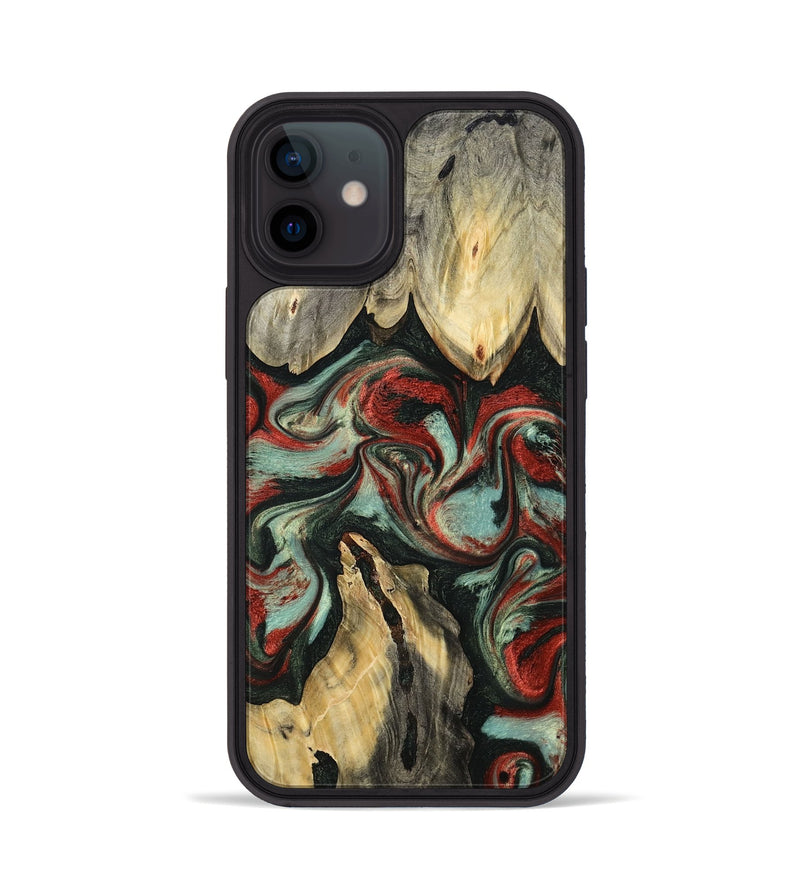 iPhone 12 Wood Phone Case - Elsa (Green, 793987)